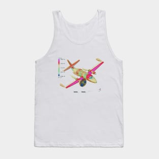 Fasbytes Aviation airplane Pilot Stress Velocity Engineer Tank Top